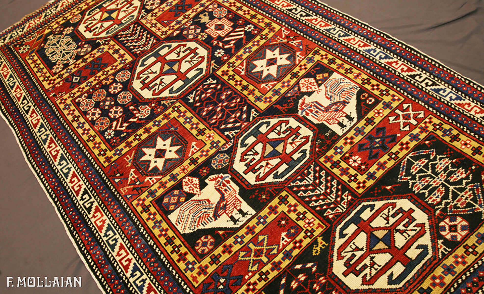 Antique Azerbaijani Baku Rug n°:70704634